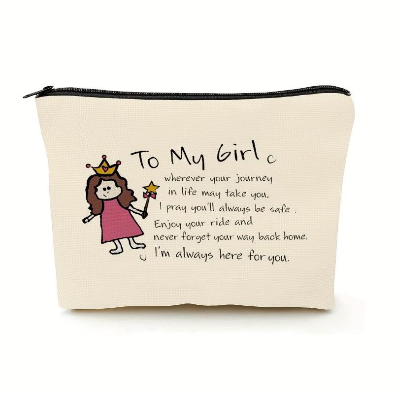 Daughter Funny Girl Makeup Bag Graduation Gift