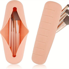 Travel Makeup Brush Holder Silicone Portable Case