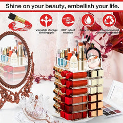 360 Spinning Lipstick Organizer Clear Acrylic