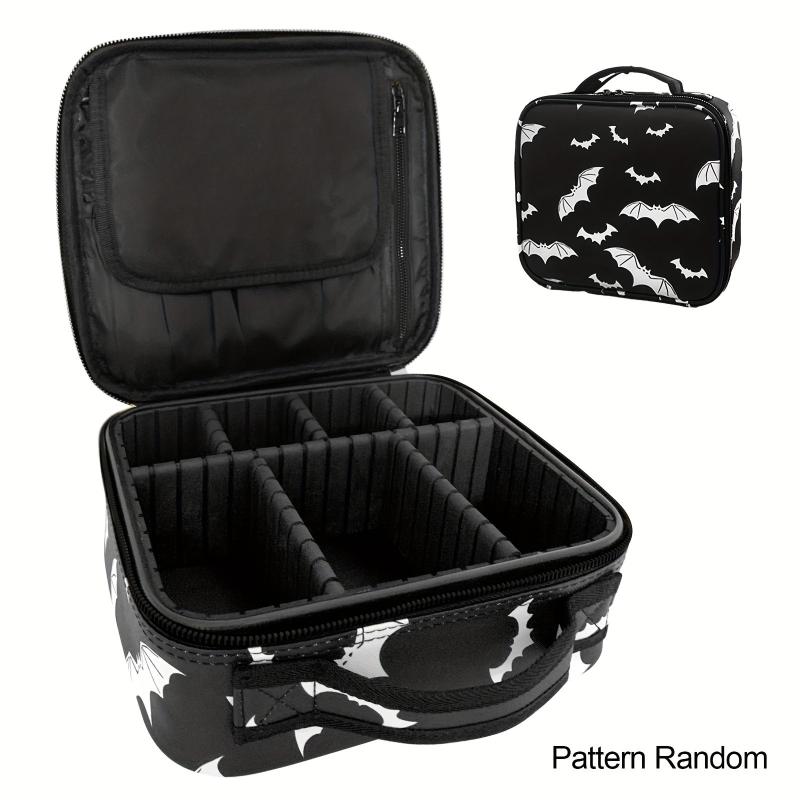 Bat Pattern Makeup Organizer Bag for Women