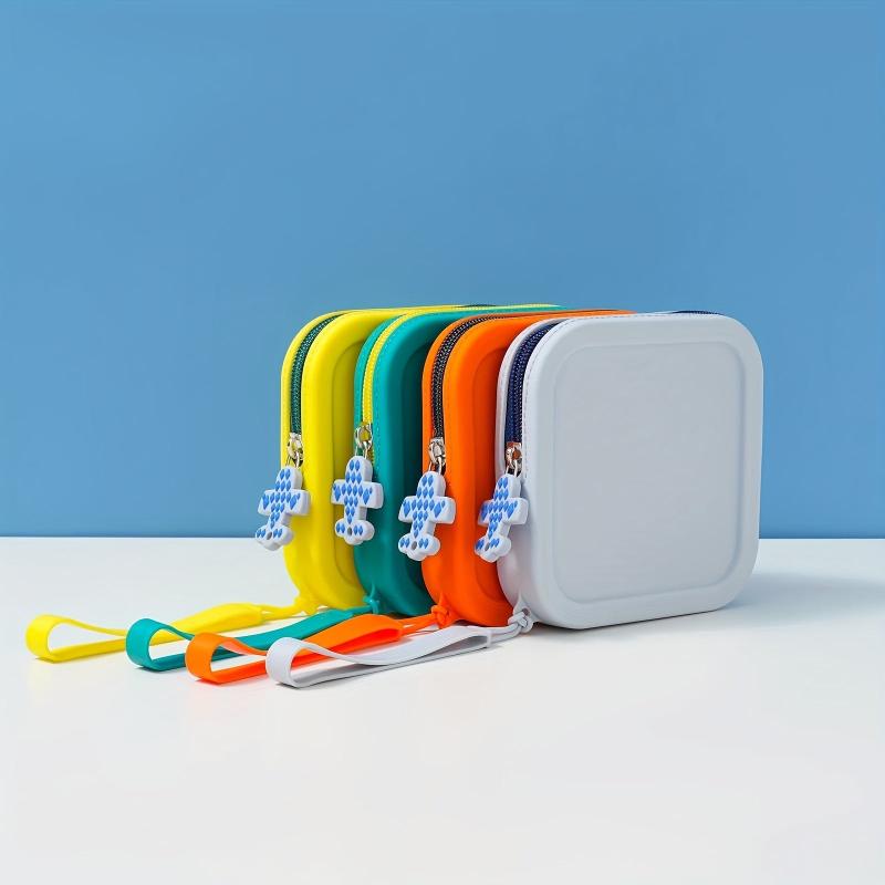 Silicone Zipper Makeup Pouch Waterproof Toiletry Bag