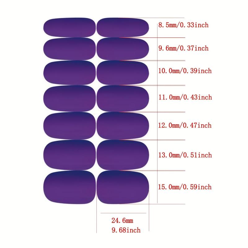 Gel Nail Strips with Self Adhesive Nail File Full Nail Wraps