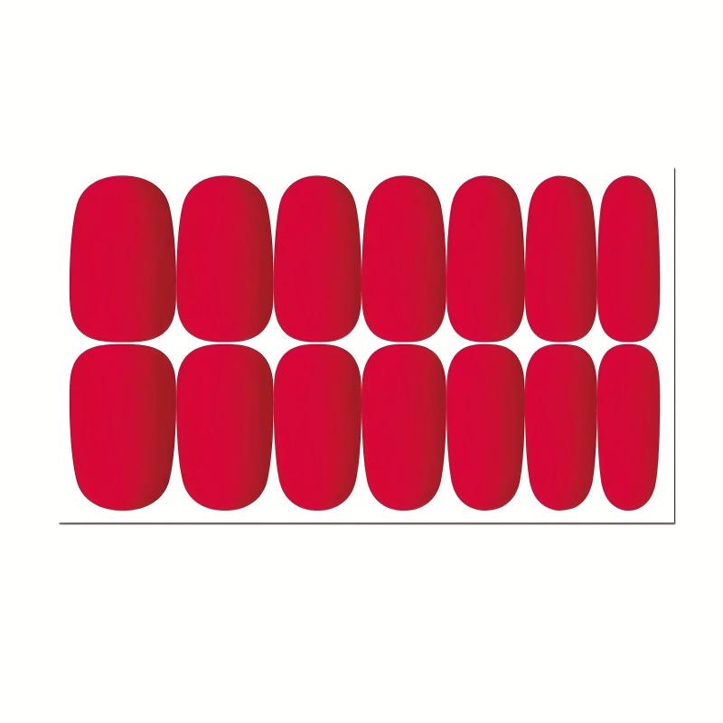 Gel Nail Strips with Self Adhesive Nail File Full Nail Wraps