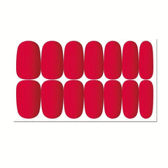 Gel Nail Strips with Self Adhesive Nail File Full Nail Wraps