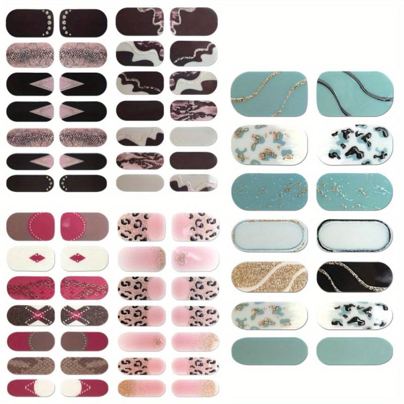 Glitter Gradient Nail Strips Self-Adhesive Nail Art Decal