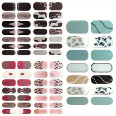 Glitter Gradient Nail Strips Self-Adhesive Nail Art Decal