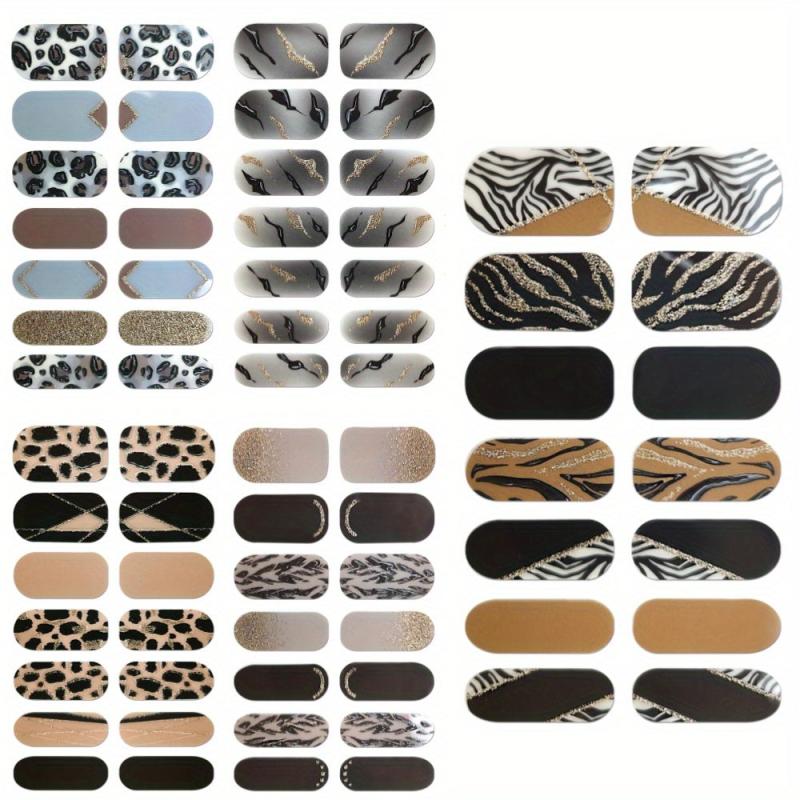 Glitter Gradient Nail Strips Self-Adhesive Nail Art Decal