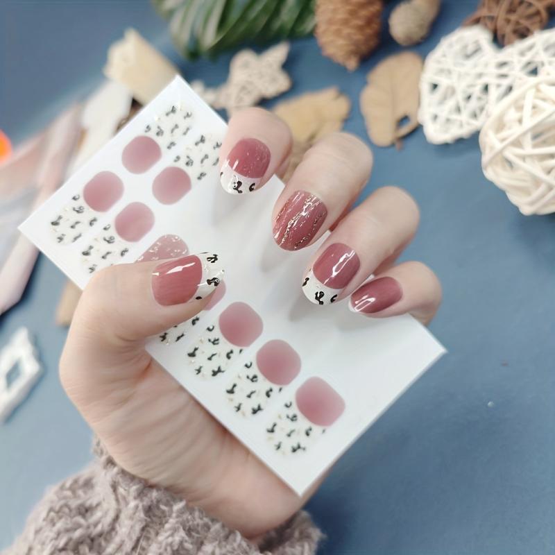Glitter Gradient Nail Strips Self-Adhesive Nail Art Decal