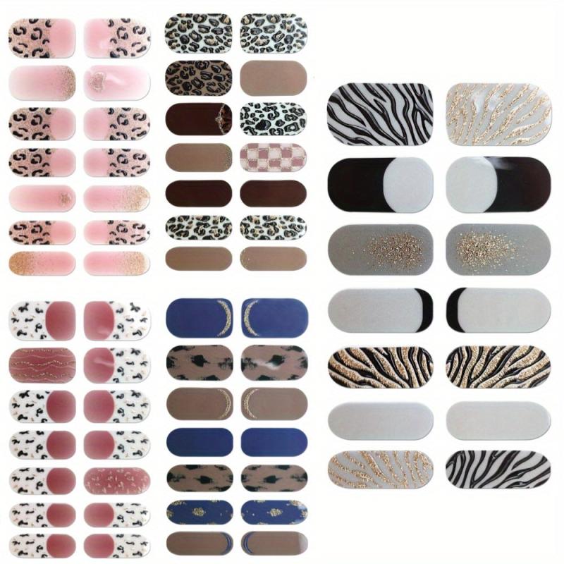 Glitter Gradient Nail Strips Self-Adhesive Nail Art Decal