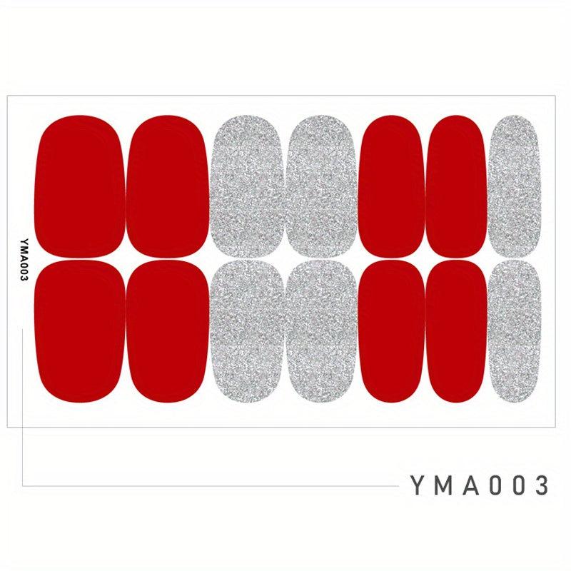 Classic Retro Nail Strips Self Adhesive Nail Wraps for Nail Art Decoration