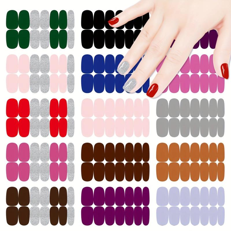 Classic Retro Nail Strips Self Adhesive Nail Wraps for Nail Art Decoration