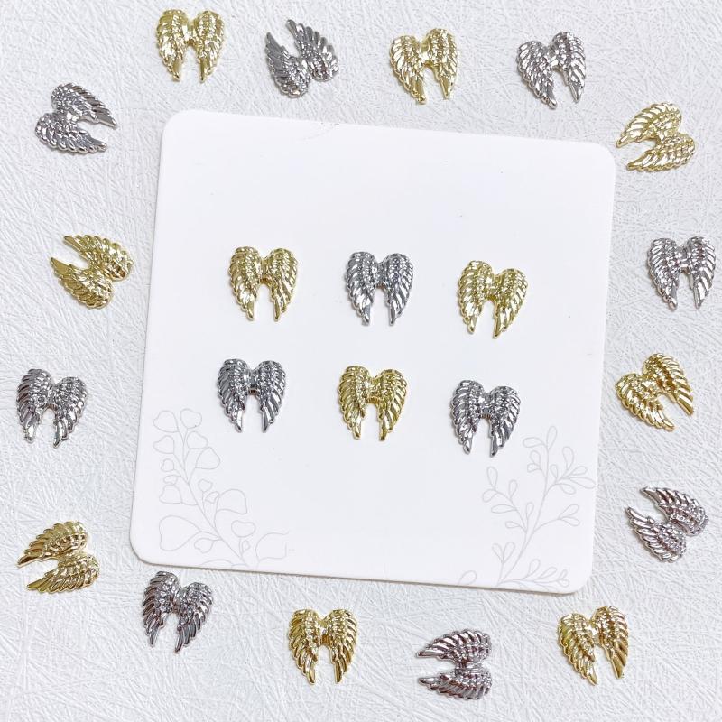 10pc Angel Devil's Wing Nail Charms for DIY or Salons