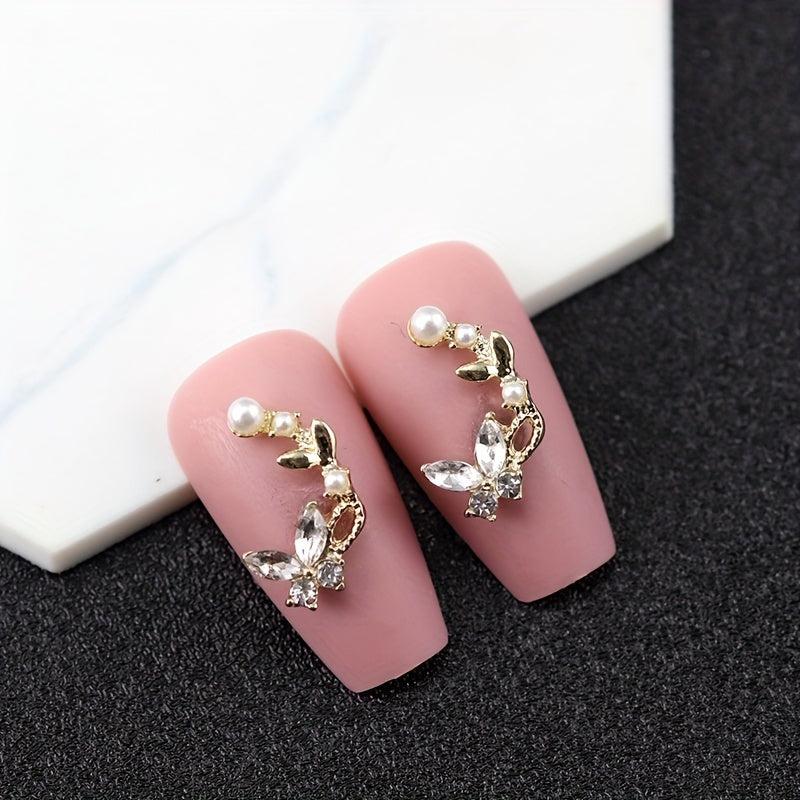 10pcs 3D Nail Art Charms Rhinestones Manicure Accessories
