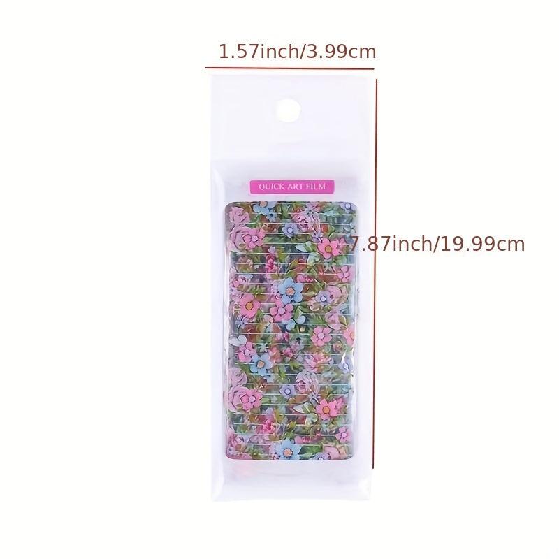 3D Roses Nail Foil Transfer Sticker Decals