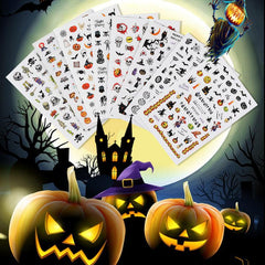Halloween Nail Art Stickers Pumpkin Spider Witch Skeleton Ghost Nail Art Decals
