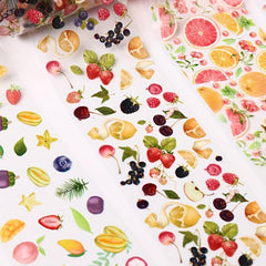 10pcs Summer Fruit Nail Art Transfer Foil Stickers Watermelon Starry Designs