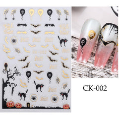 1pc Halloween Nail Art Stickers Self Adhesive Decals