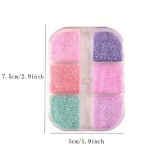 Luminous Nail Pigment Powder Fluorescent Glitter Holographic Glow Dust