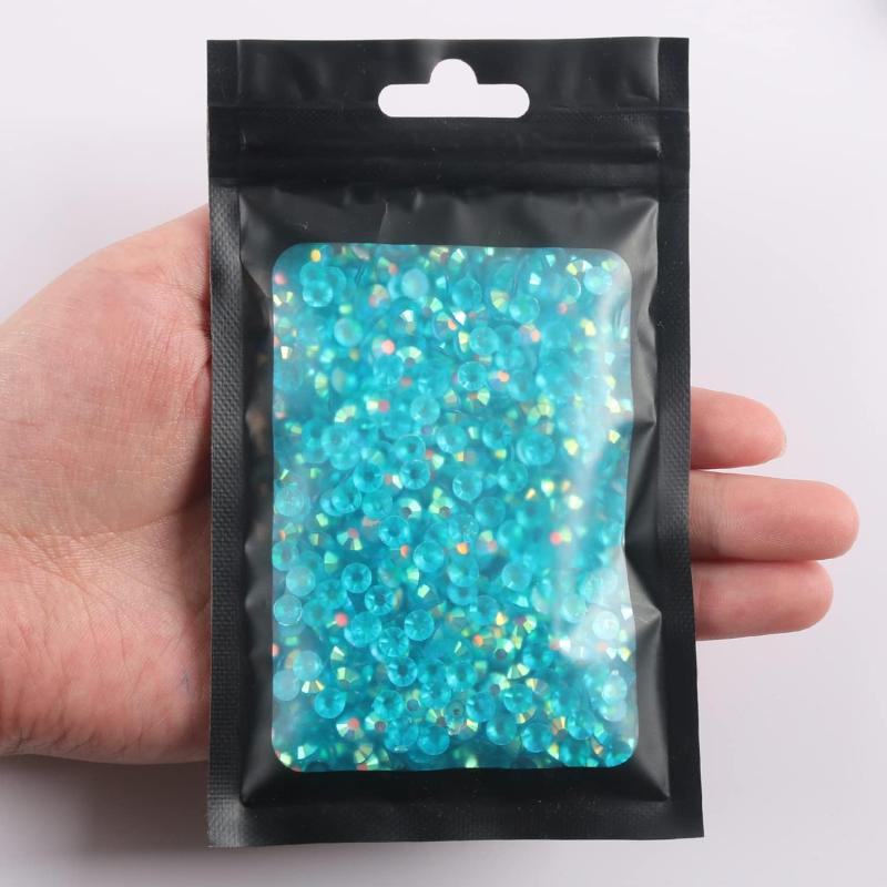 1400PCS 5mm AB Non Hotfix Rhinestone Jelly Rhinestones