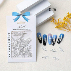 40pcs Vintage Alloy Gun Nail Art Charms for DIY and Nail Salon Punk Pistol Nail