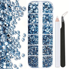 Colorful Flat Back Crystal Rhinestones for Nail Art - 2660 pcs