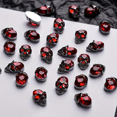 Halloween Skeleton Cross Nail Art Decoration 3D Charms DIY Decoration