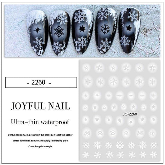 Snowflake Nail Sticker Self Adhesive Stickers For Nail Art