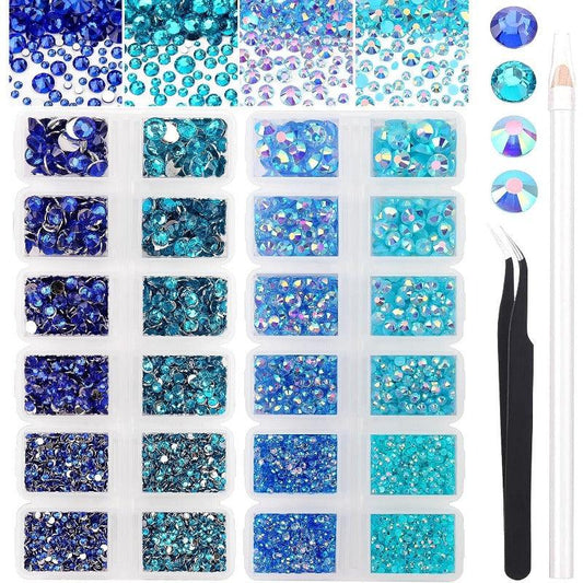 Crystal Nail Art Rhinestones Non Hotfix Jelly Gemstones