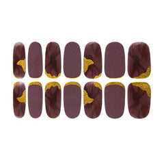 Glitter Nail Polish Stickers Self-Adhesive Nail Art 2 Sheets