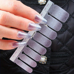 Y2K Gradient Red Purple Nail Polish Stickers