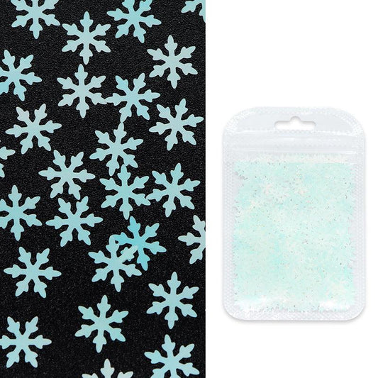 3D Mermaid Nail Art Sequins Snowflake Shape