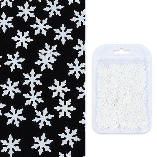 3D Mermaid Nail Art Sequins Snowflake Shape