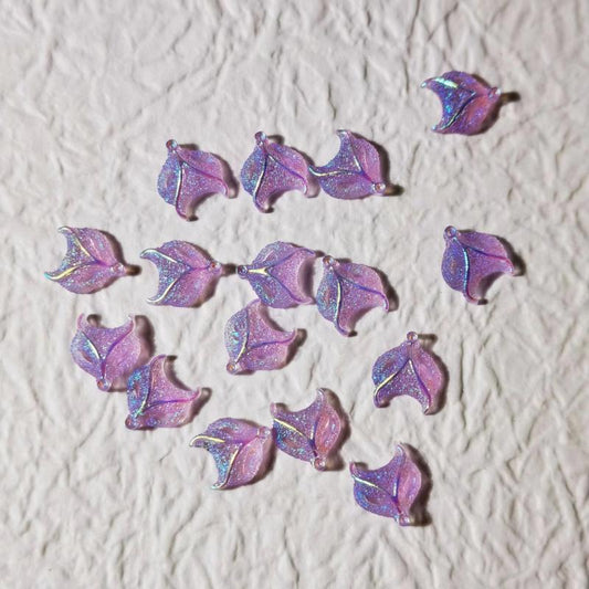 50 Pcs Aurora Fox Rhinestones Resin Flat Base Nail Art Strass Decorations