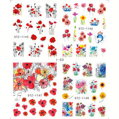 4pcs Nail Sticker Self-Adhesive Nail Wrap Art
