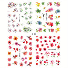 4pcs Nail Sticker Self-Adhesive Nail Wrap Art