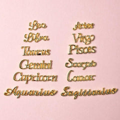 12pcs Zodiac Constellation Nail Art Charms - 12 Styles