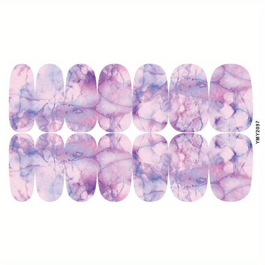 Marble Self-Adhesive Nail Polish Stickers - Manicure Decoration Kit
