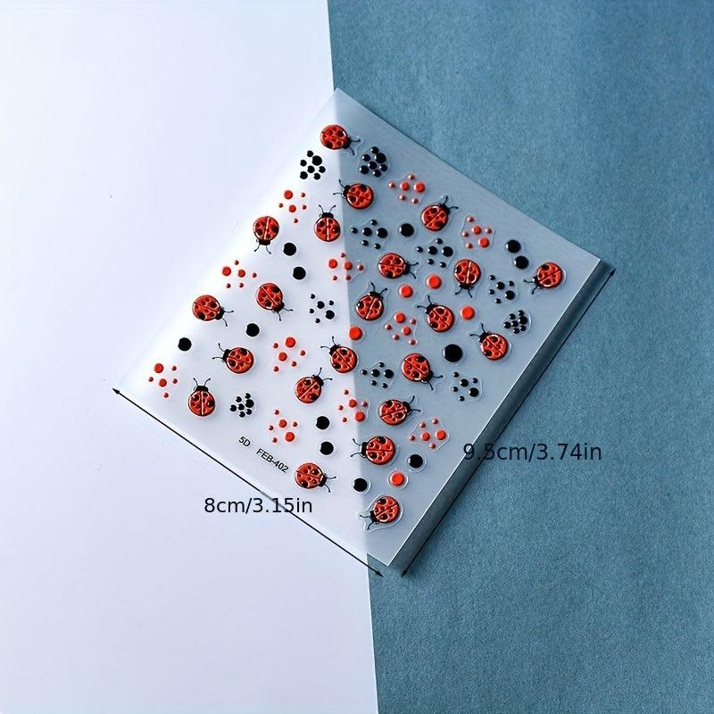 5D Insect Nail Art Stickers - Self Adhesive Nail Art Supplies