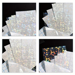 Aurora Love Nail Art Stickers Self Adhesive Sparkling Laser Star Nail Decals