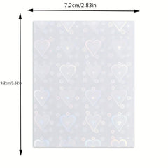 Aurora Love Nail Art Stickers Self Adhesive Sparkling Laser Star Nail Decals