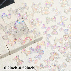 Y2K 50pcs 3D Rhinestone Bowknot Nail Art Decoration