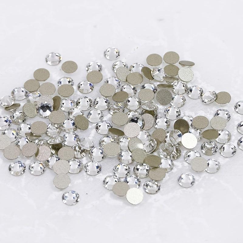 1440 Pcs Clear Glass Nail Art Charms for Sparkling Nail Decorations