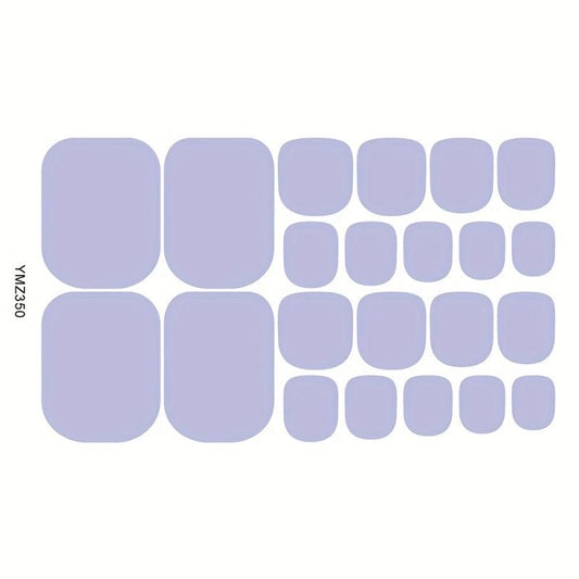 Waterproof Toe Nail Art Decals DIY Full Wraps Toenail Stickers