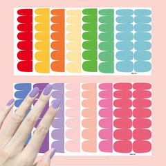 14 Sheets Solid Nail Polish Strips for Easy Nail Art