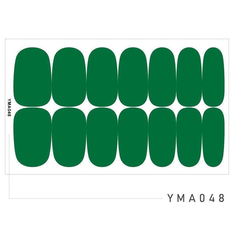 14 Sheets Solid Nail Polish Strips for Easy Nail Art