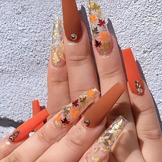 Holographic Maple Leaf Nail Glitter Sequins - Nail Art Supplies