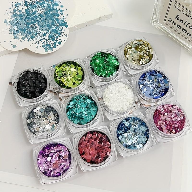 Chameleon Nail Art Sequins 3D Laser Nail Glitter Flakes Gradient Nail Art