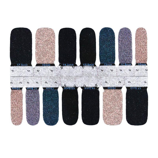 Glittery Nail Art Stickers Kit for Women