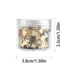Maple Leaf Nail Sequins Glitter Flakes for Nail Art - Women's Nails