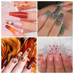Maple Leaf Nail Sequins Glitter Flakes for Nail Art - Women's Nails